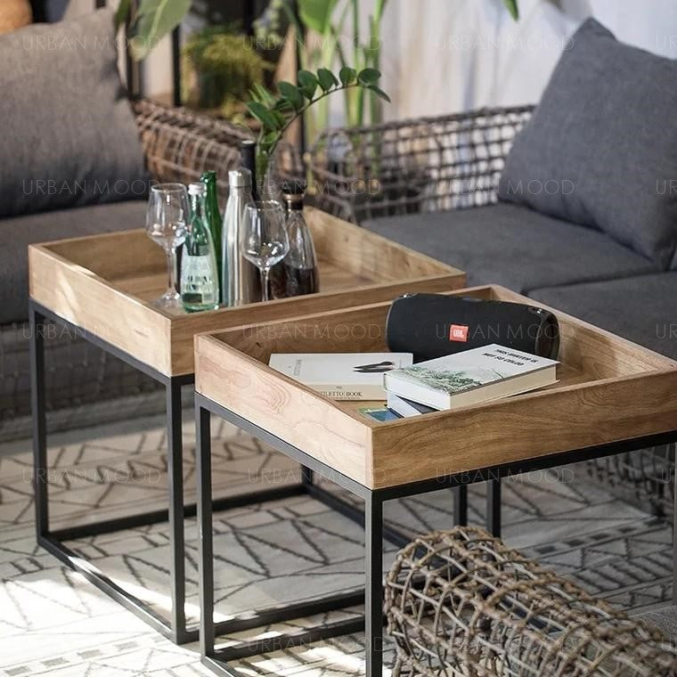 CROSBY Solid Wood Tray Coffee Table
