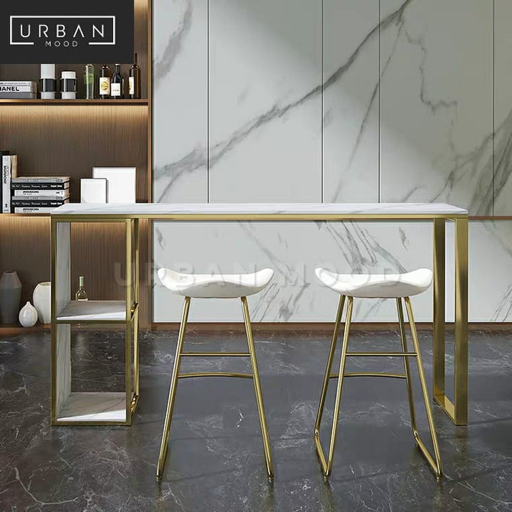 CALAIS Modern Marble Bar Table