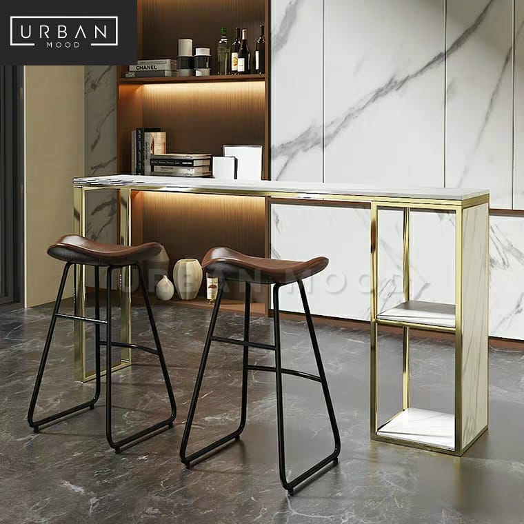 CALAIS Modern Marble Bar Table