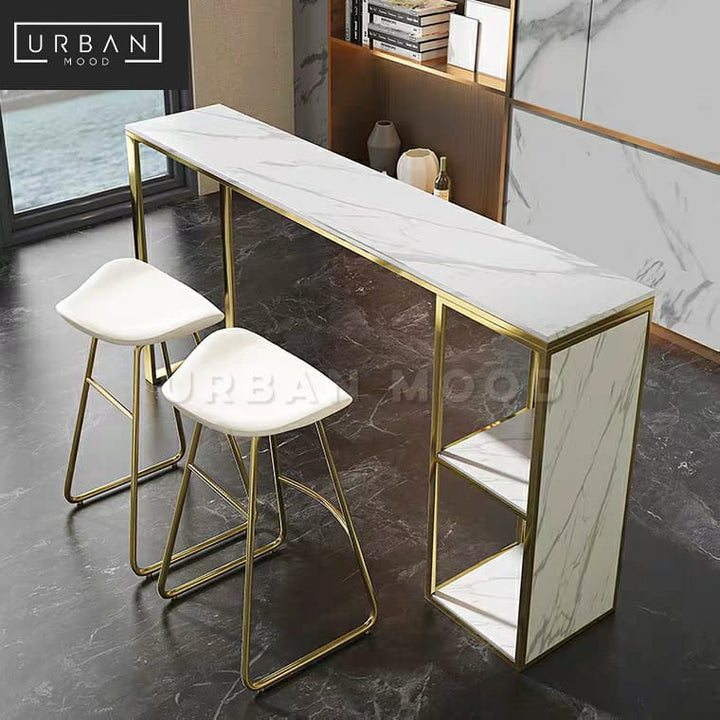 CALAIS Modern Marble Bar Table