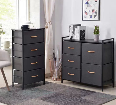 CASEY Fabric Chest of Drawers