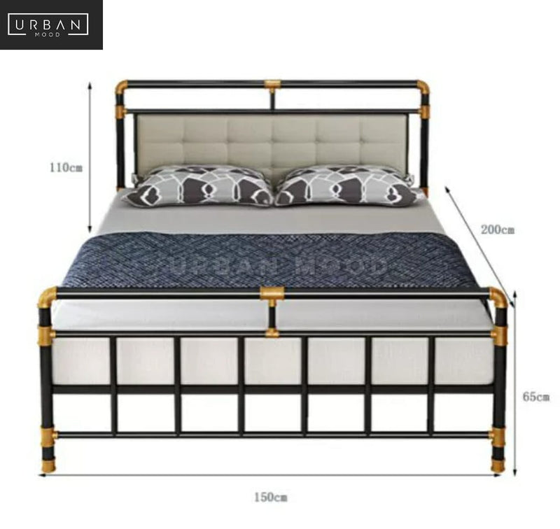 CAVEN Modern Industrial Bedframe