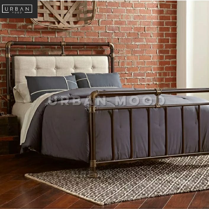 CAVEN Modern Industrial Metal Bedframe