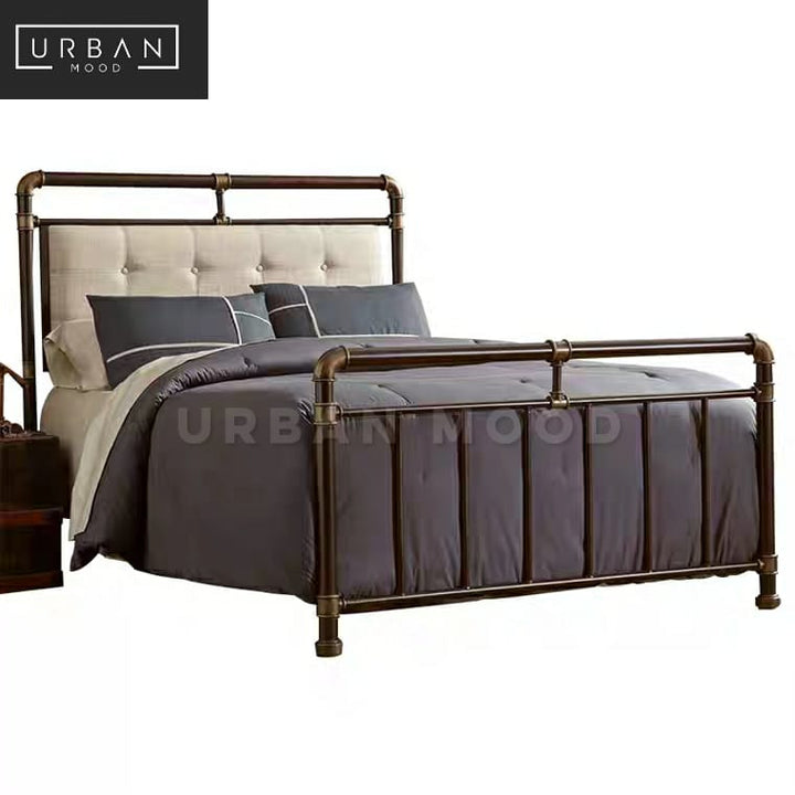 CAVEN Modern Industrial Metal Bedframe