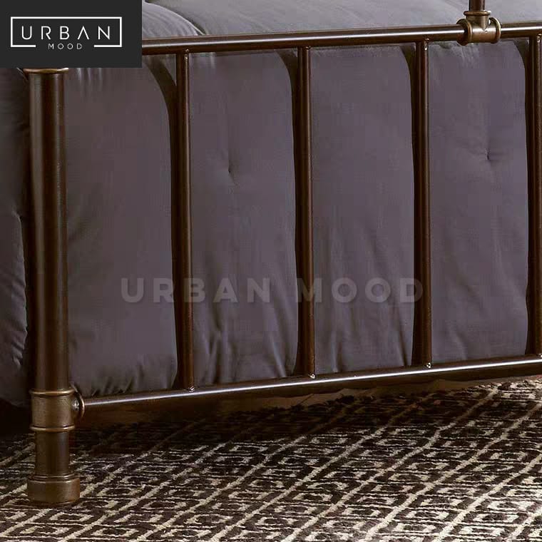 CAVEN Modern Industrial Metal Bedframe