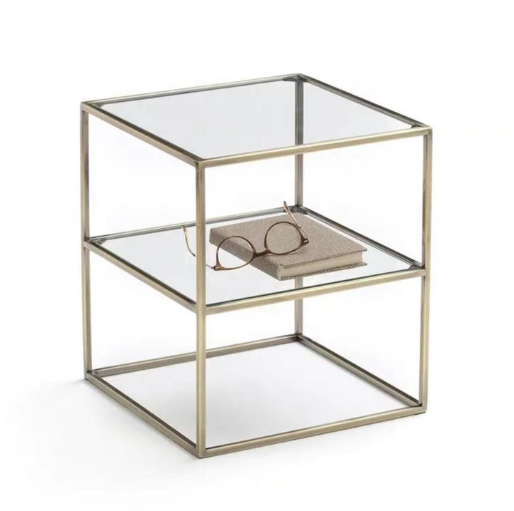 CEDAR Minimalist Wireframe Bedside Table