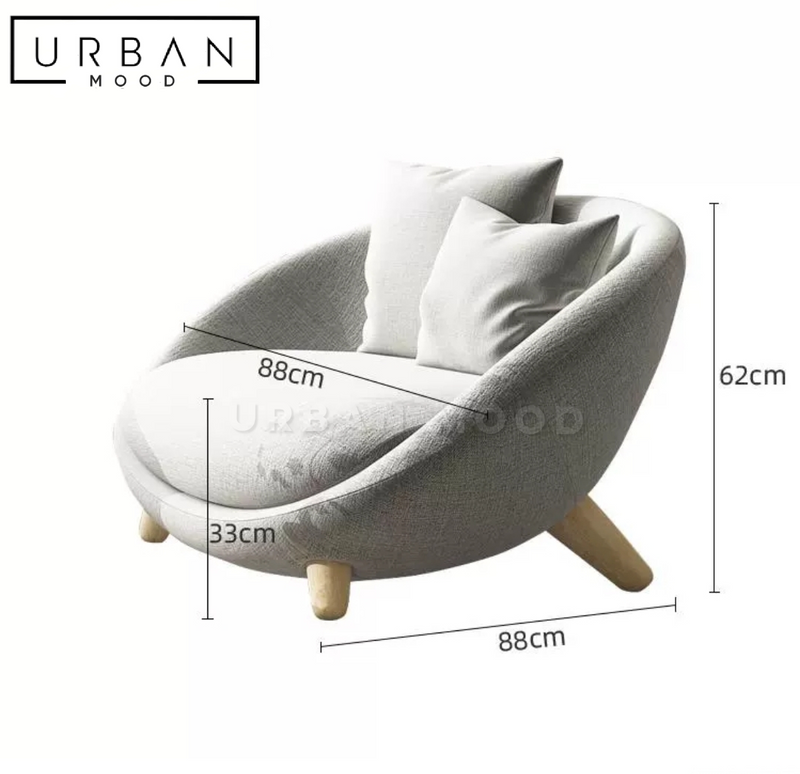 CHIRO Modern Fabric Armchair
