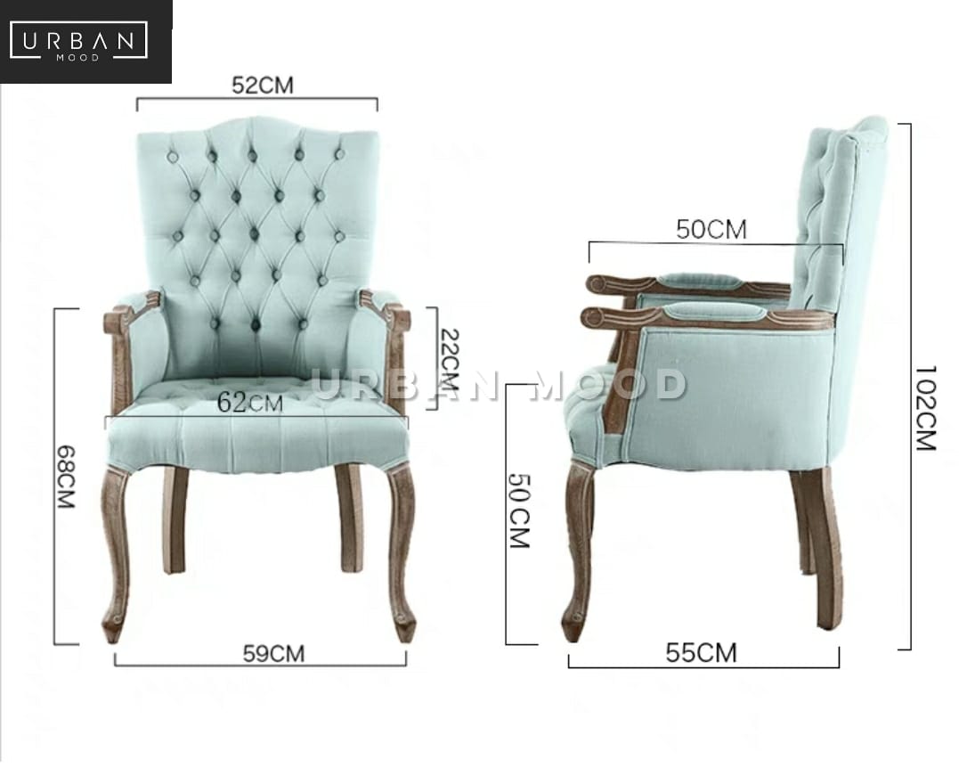 CLAUDIO Vintage Fabric Armchair