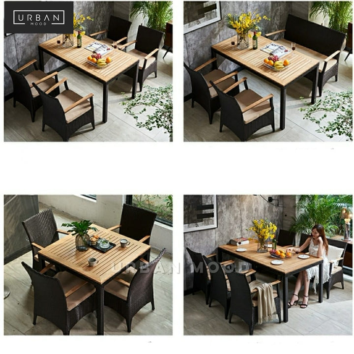 CLAYTON Outdoor Dining Table Set