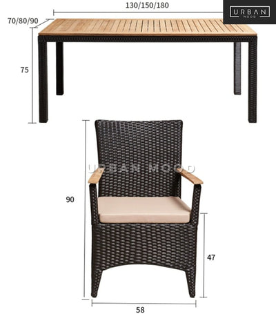 CLAYTON Outdoor Dining Table Set
