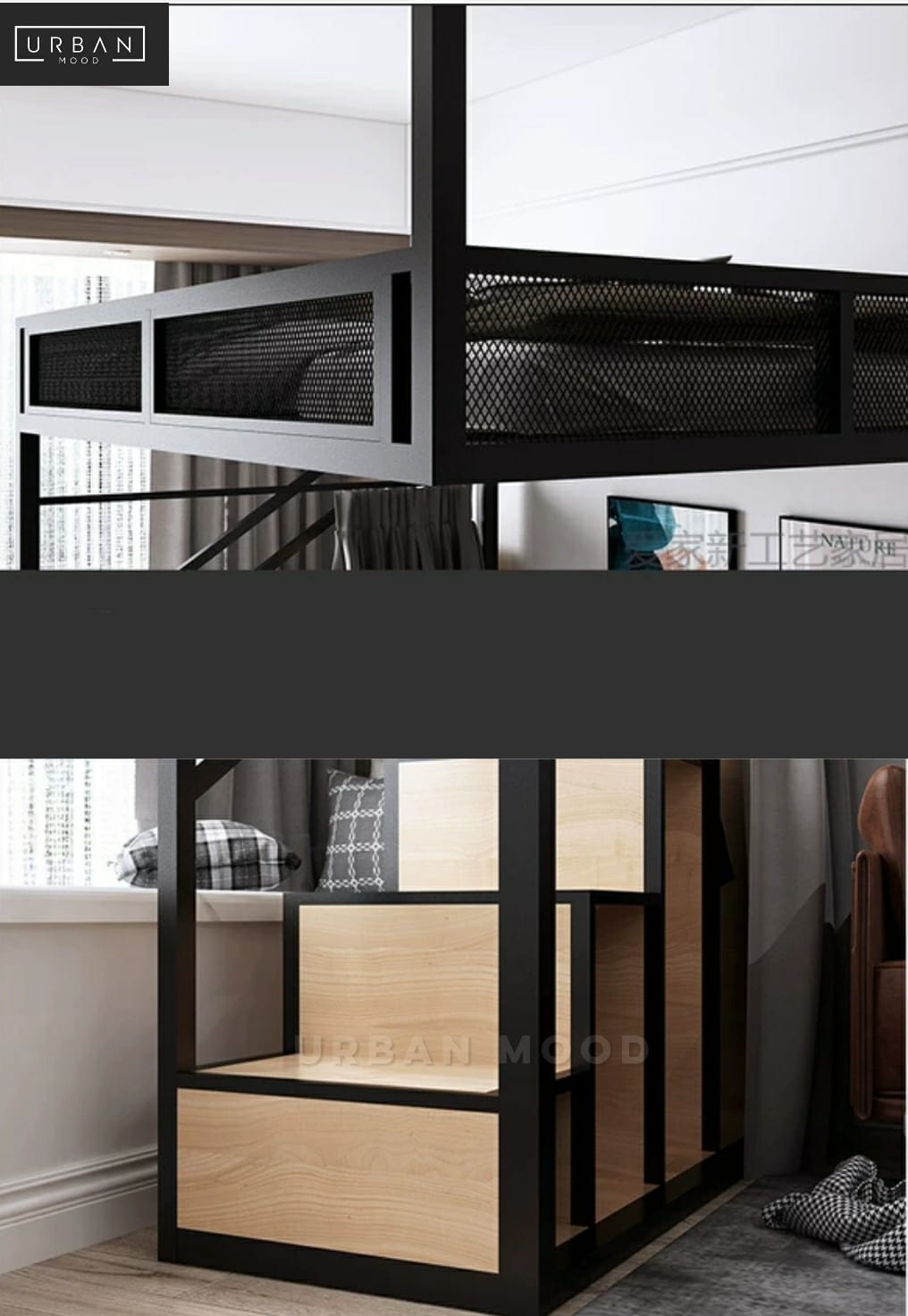 COBALT Industrial Loft Bed