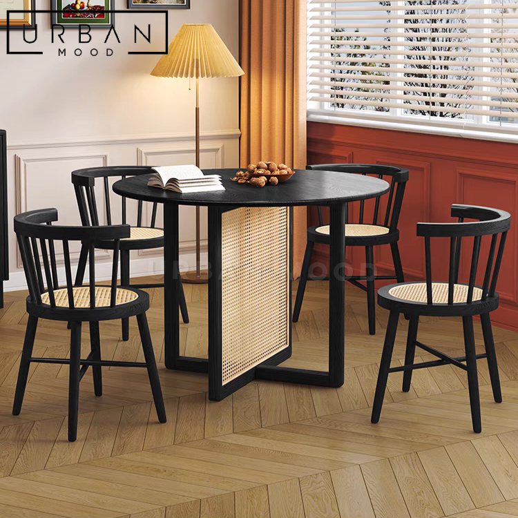 COLT Japandi Solid Wood Round Dining Table