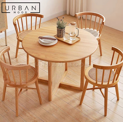 COLT Japandi Solid Wood Round Dining Table