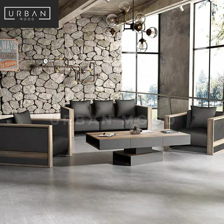CORNER Industrial Swivel Coffee Table