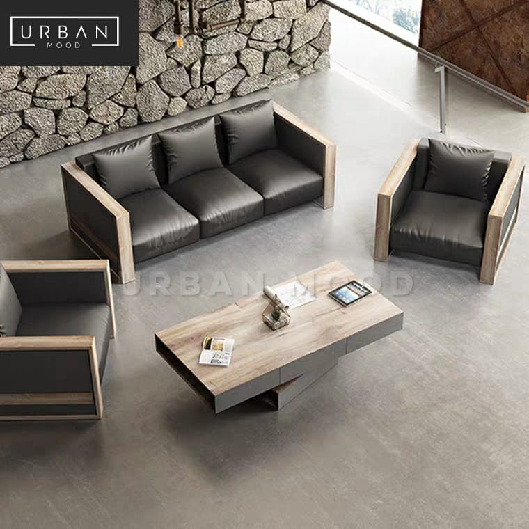 CORNER Industrial Swivel Coffee Table