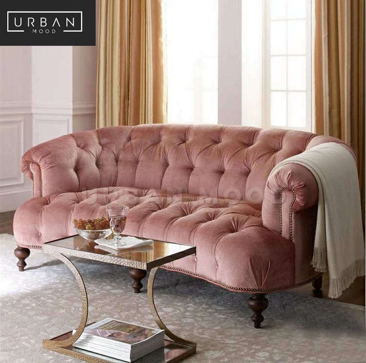 COURTNEY Victorian Velvet Sofa