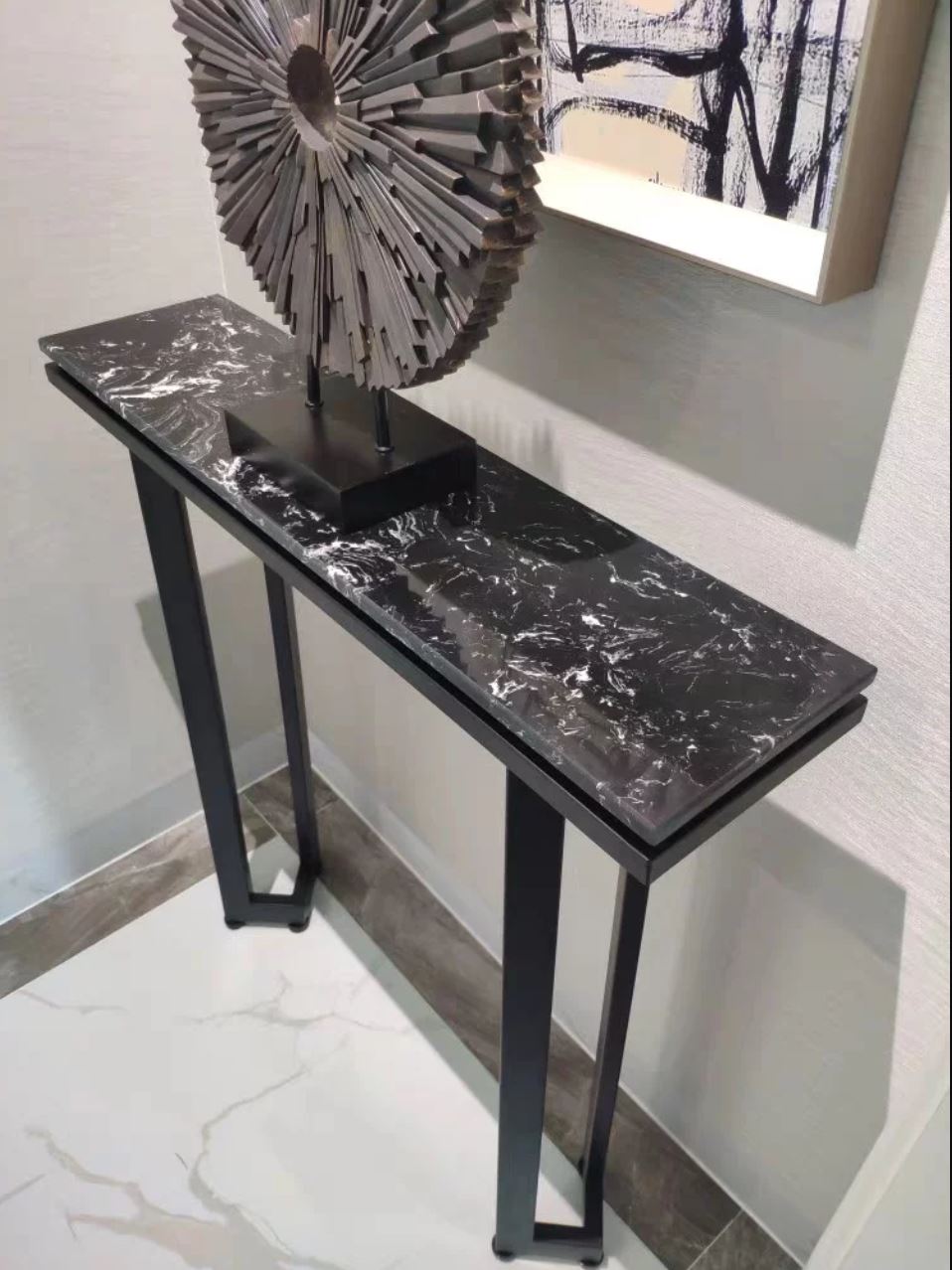 CRISTAL Modern Marble Hallway Console