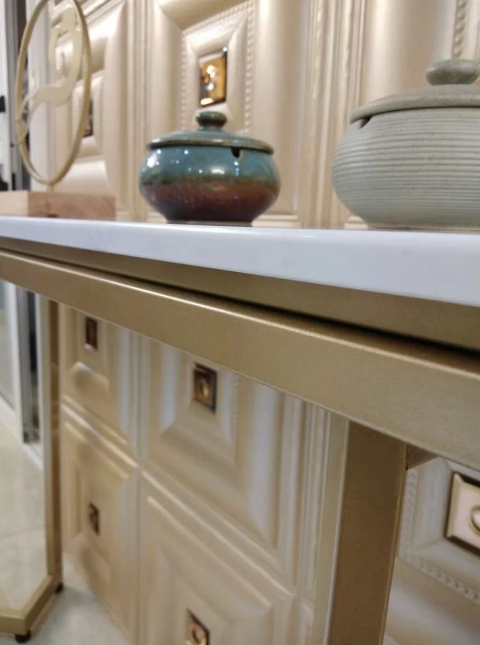 CRISTAL Modern Marble Hallway Console