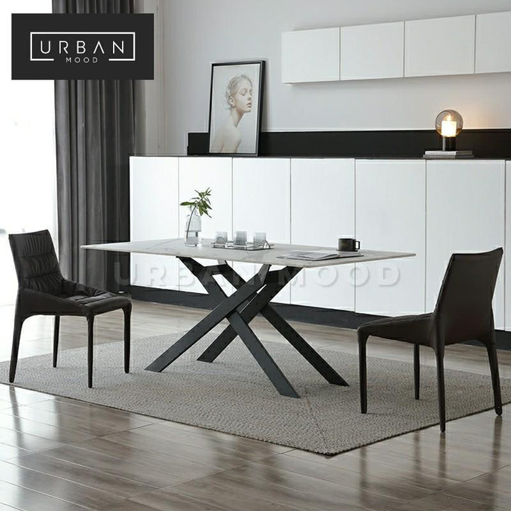 DEMIST Modern Glass Dining Table