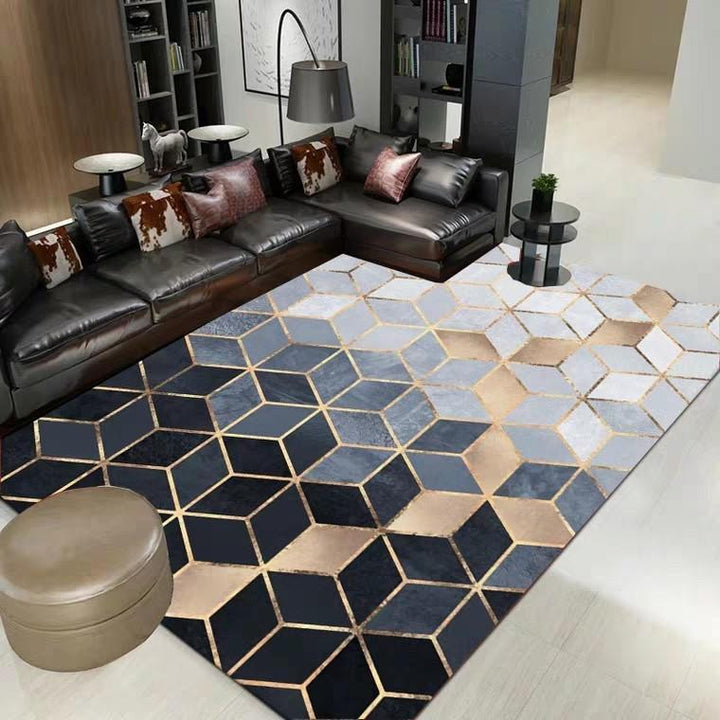 DEXTER Modern Industrial Geometric Patterns Carpet