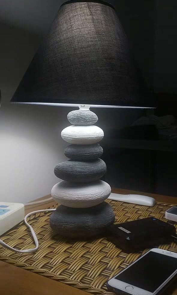 DIORITE River Rock Bedside Lamp