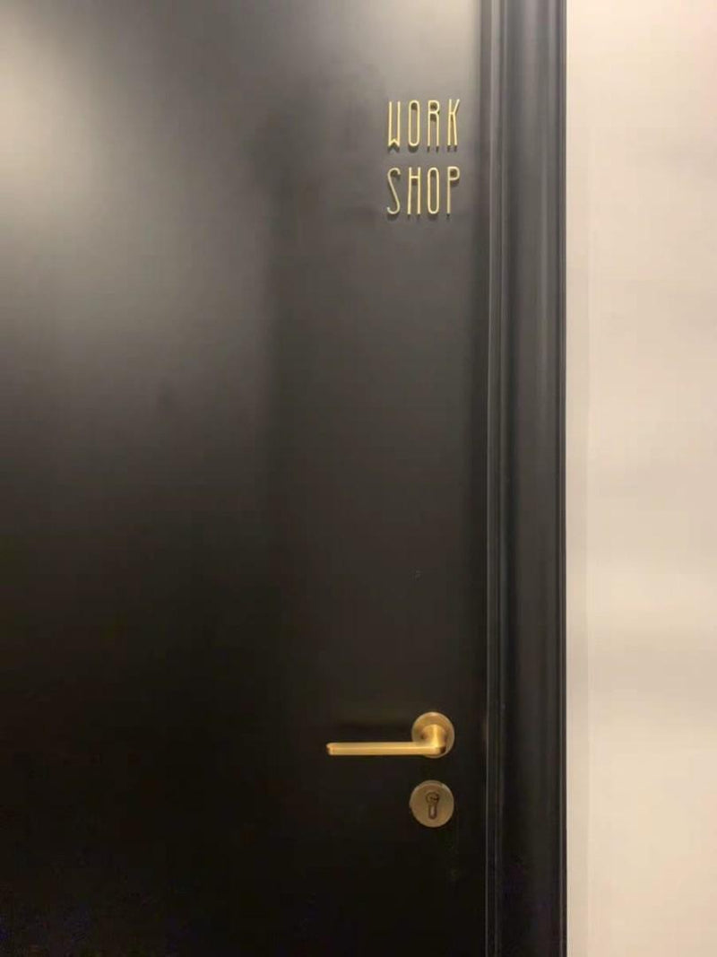 DIY Modern Wall Stencil Label Decor – Urban Mood