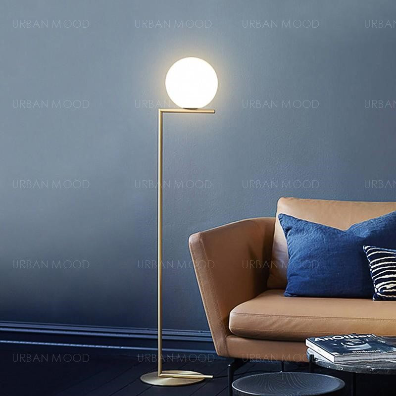 DORSET Minimalist Round LED Standing Lamp