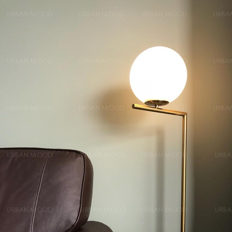 DORSET Minimalist Round LED Standing Lamp