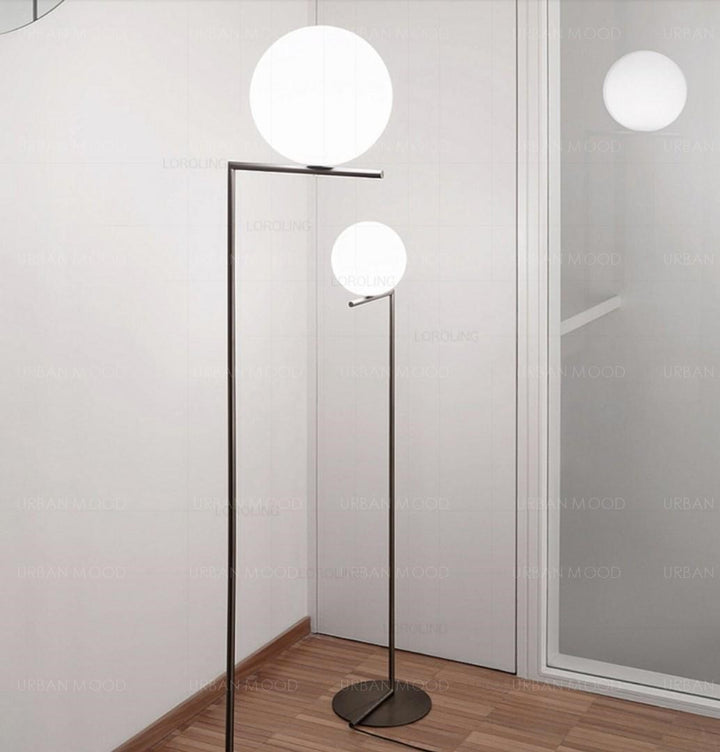 DORSET Minimalist Round LED Standing Lamp