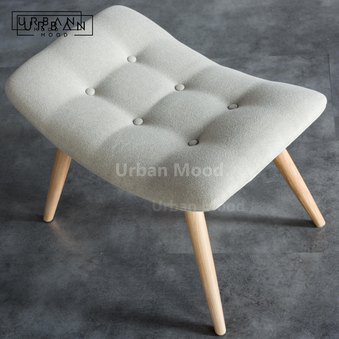 Premium | CODDLE Solid Wood Fabric Stool