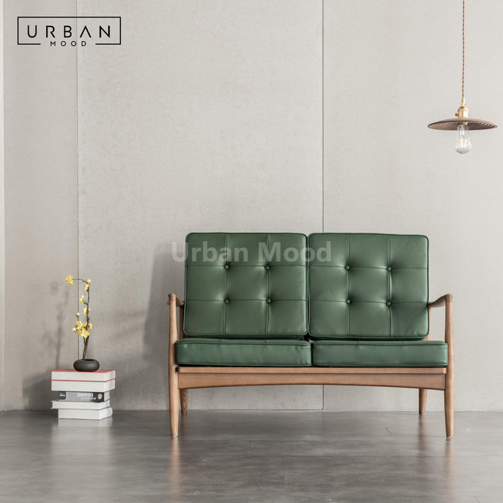 Premium | LUXEM Solid Wood Leather Chair and Sofa