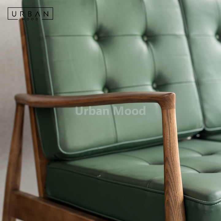 Premium | LUXEM Solid Wood Leather Chair and Sofa