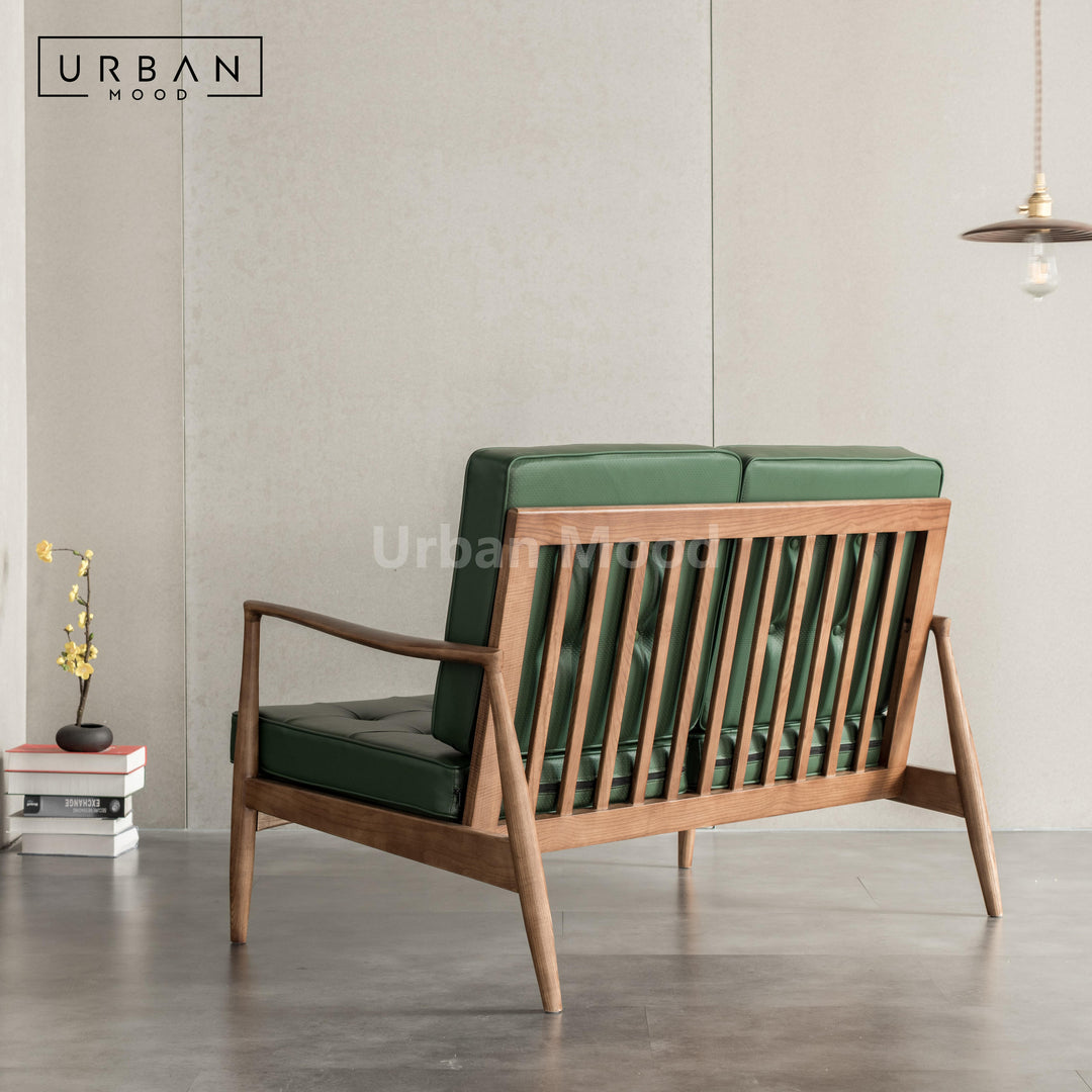 Premium | LUXEM Solid Wood Leather Chair and Sofa