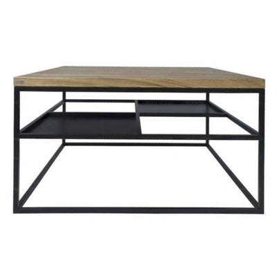 DYLAN Modern Industrial Mixed Element Coffee Table