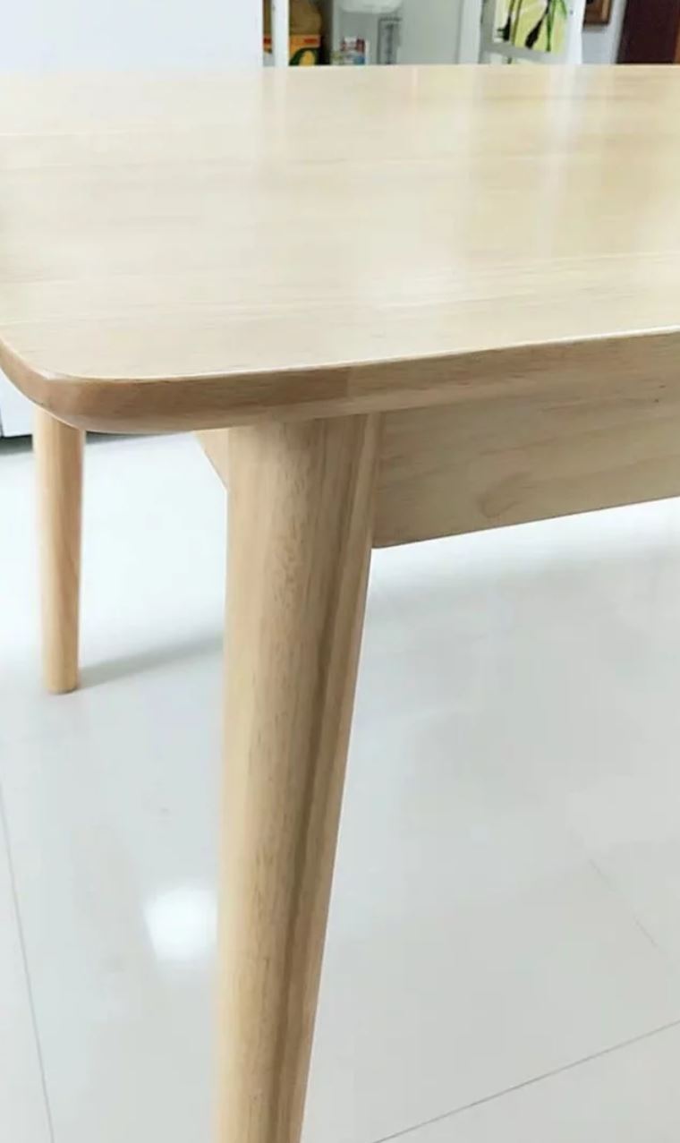 DEVON Modern Rustic Solid Pine Wood Dining Table