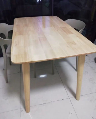 DEVON Modern Rustic Solid Pine Wood Dining Table
