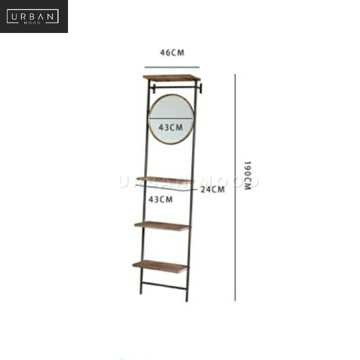 DEYN Modern Industrial Ladder Rack & Mirror