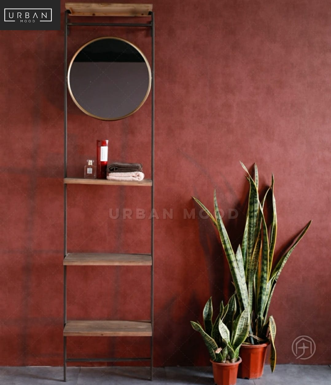 DEYN Modern Industrial Ladder Rack & Mirror