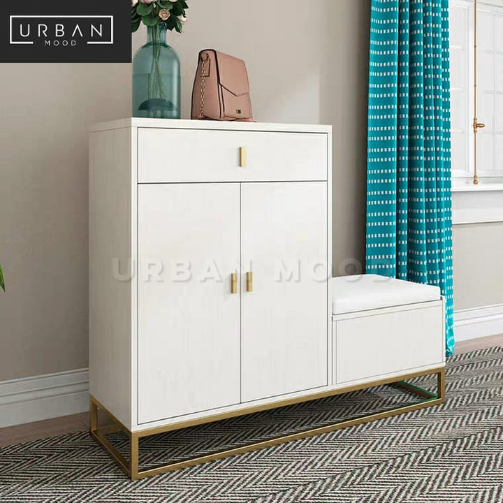 DIVIAN Modern Shoe Cabinet Bench