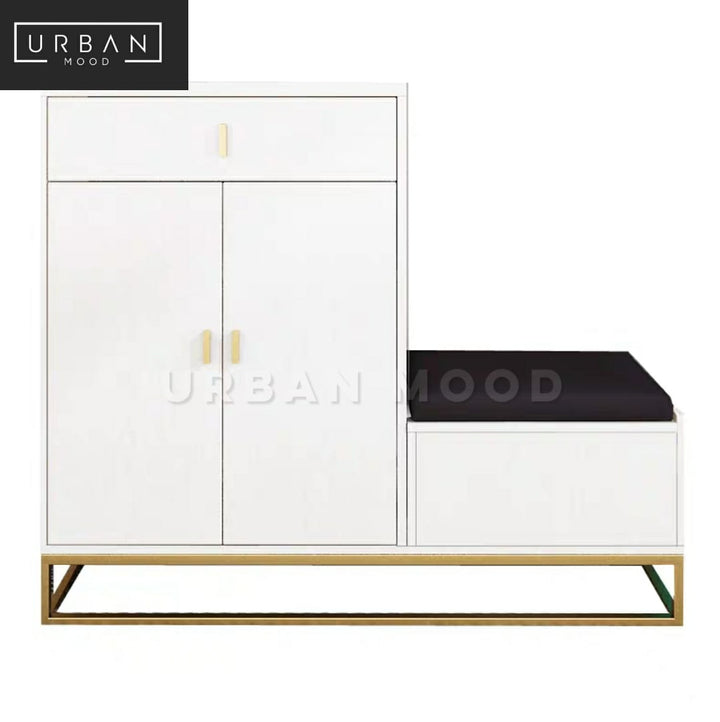 DIVIAN Modern Shoe Cabinet Bench