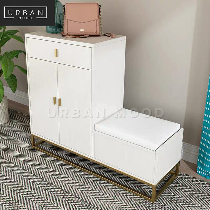 DIVIAN Modern Shoe Cabinet Bench