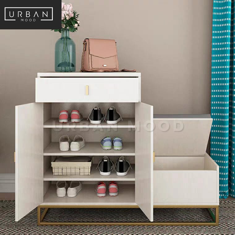 DIVIAN Modern Shoe Cabinet Bench