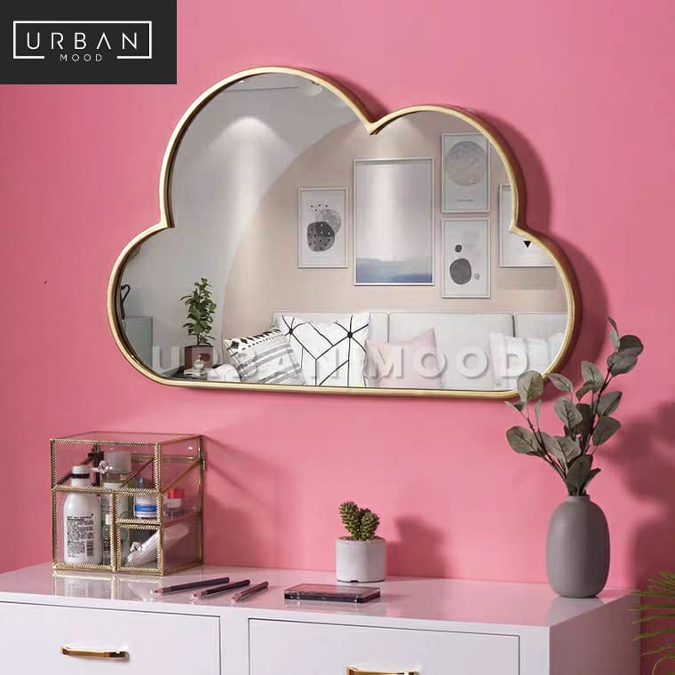 DRIZZLY Modern Vanity Cloud Wall Mirror