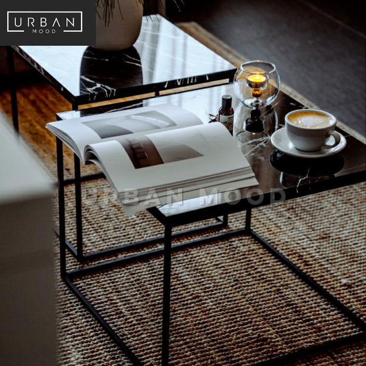 ELISSE Modern Marble Coffee Table