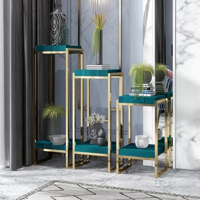 ELOISE Modern Chrome Gold Display Stand