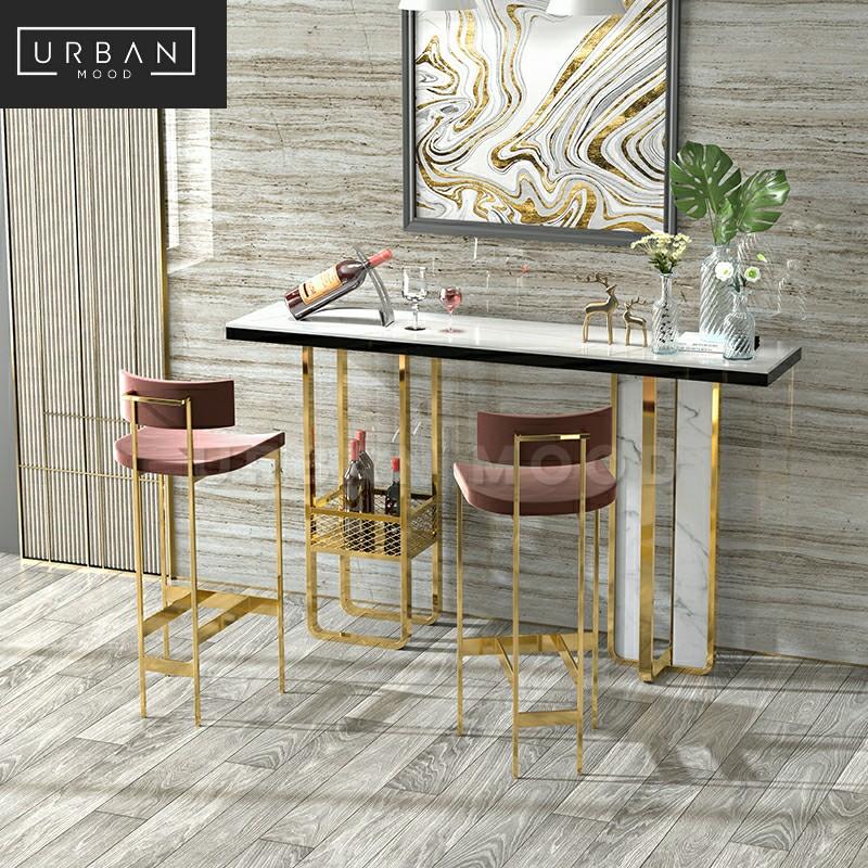 ELYX Modern Marble Bar Table