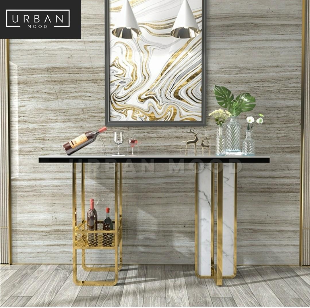 ELYX Modern Marble Bar Table