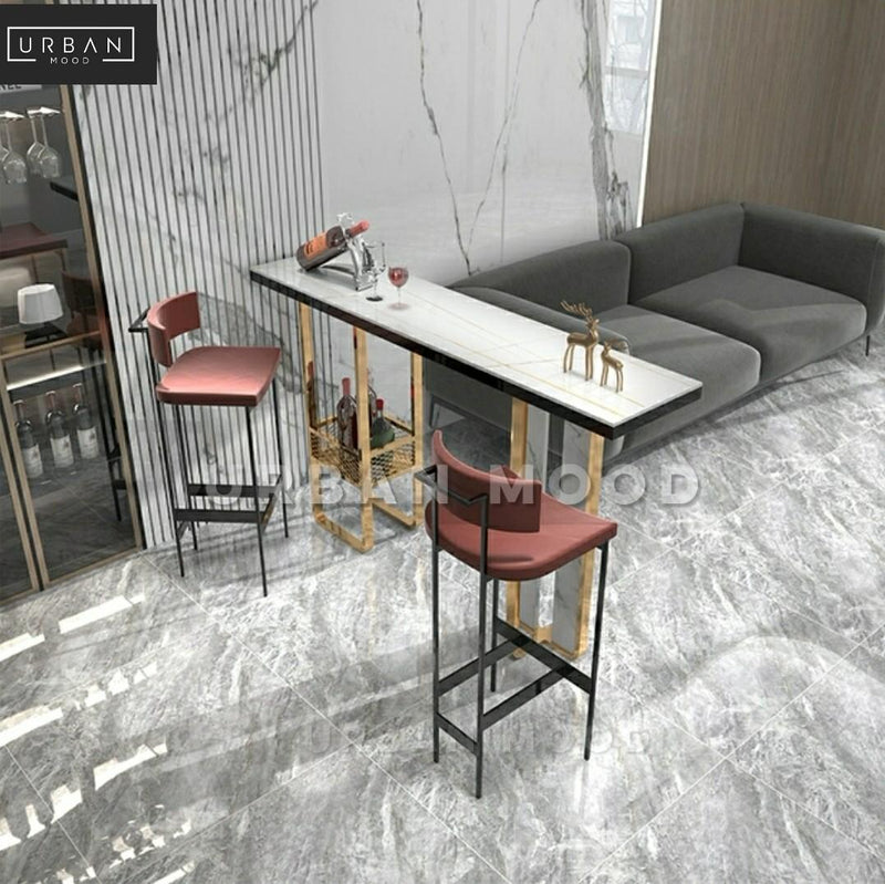 ELYX Modern Marble Bar Table