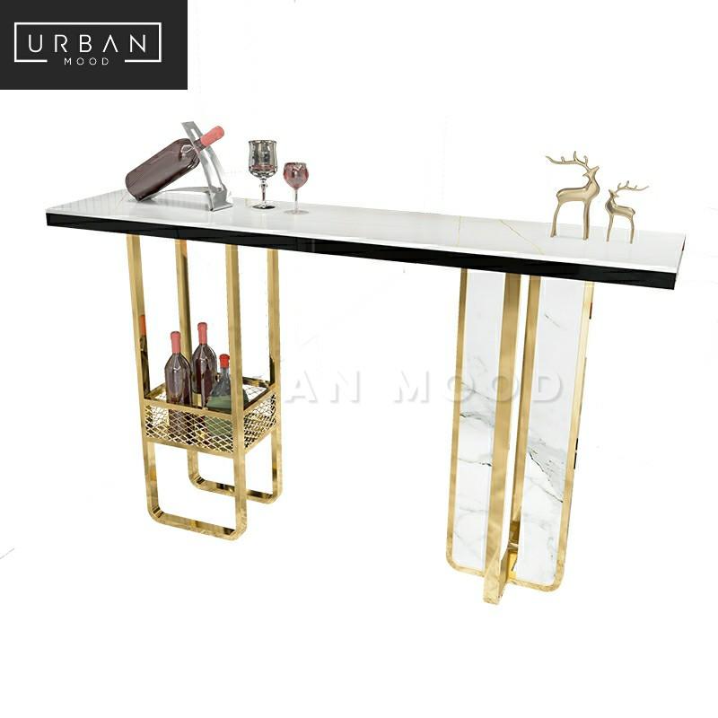 ELYX Modern Marble Bar Table