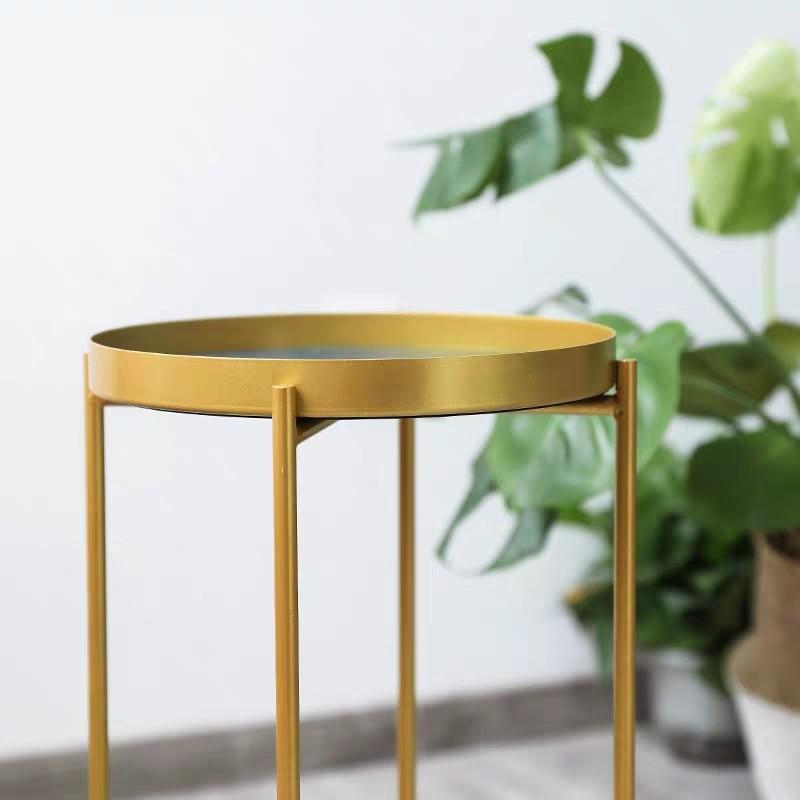 ERIE Epoxy River Gold Side Table